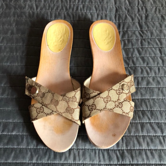 Authentic Vintage Gucci flat clog